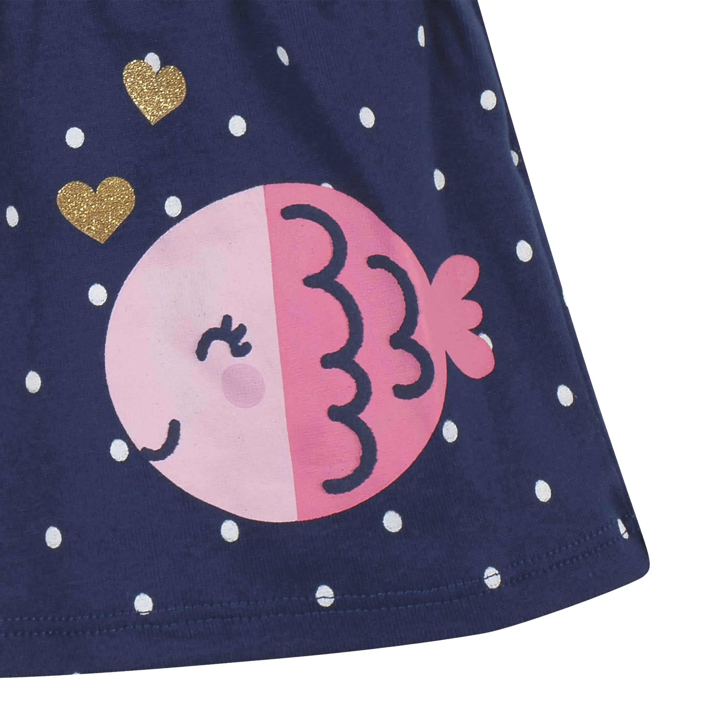 3-Piece Girls Fish Dress & Headband Set