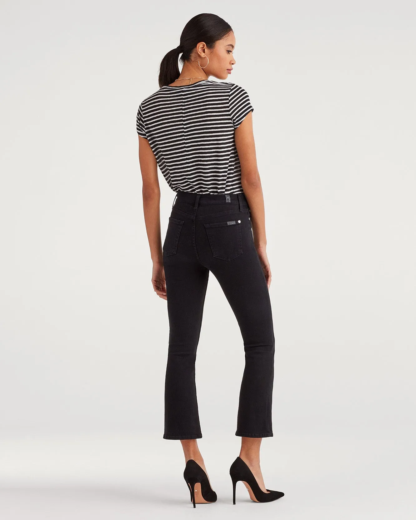 7 For All Mankind High Waist Slim Kick PIBK