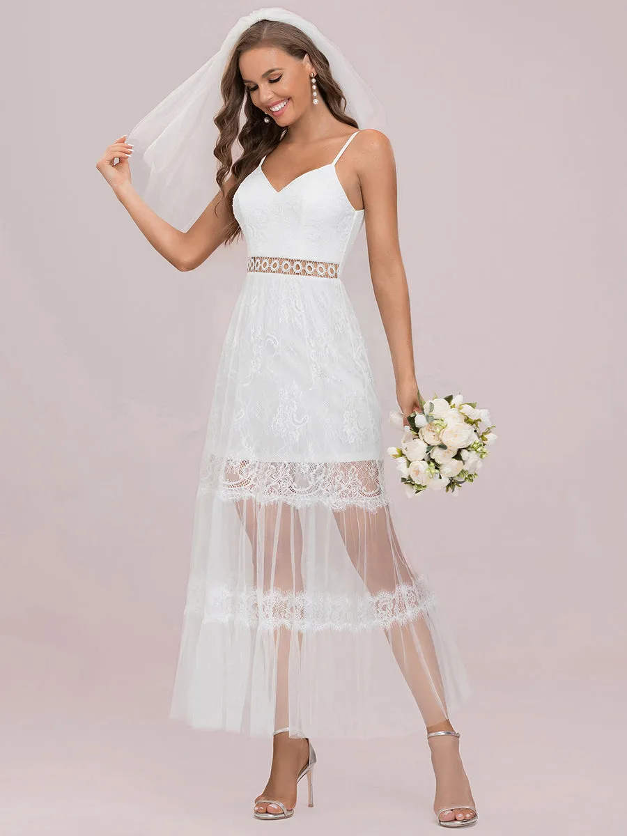 A-line Deep V-neck Wholesale Wedding Dresses