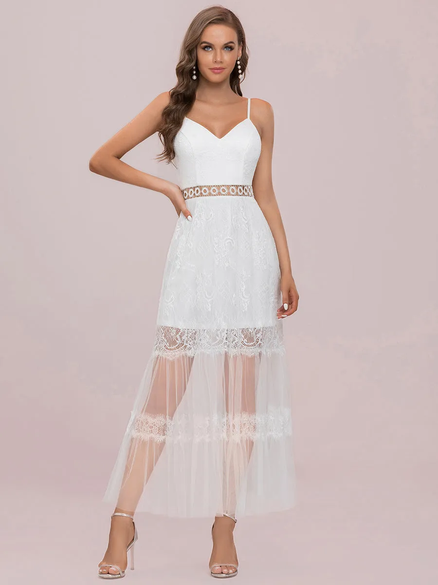 A-line Deep V-neck Wholesale Wedding Dresses
