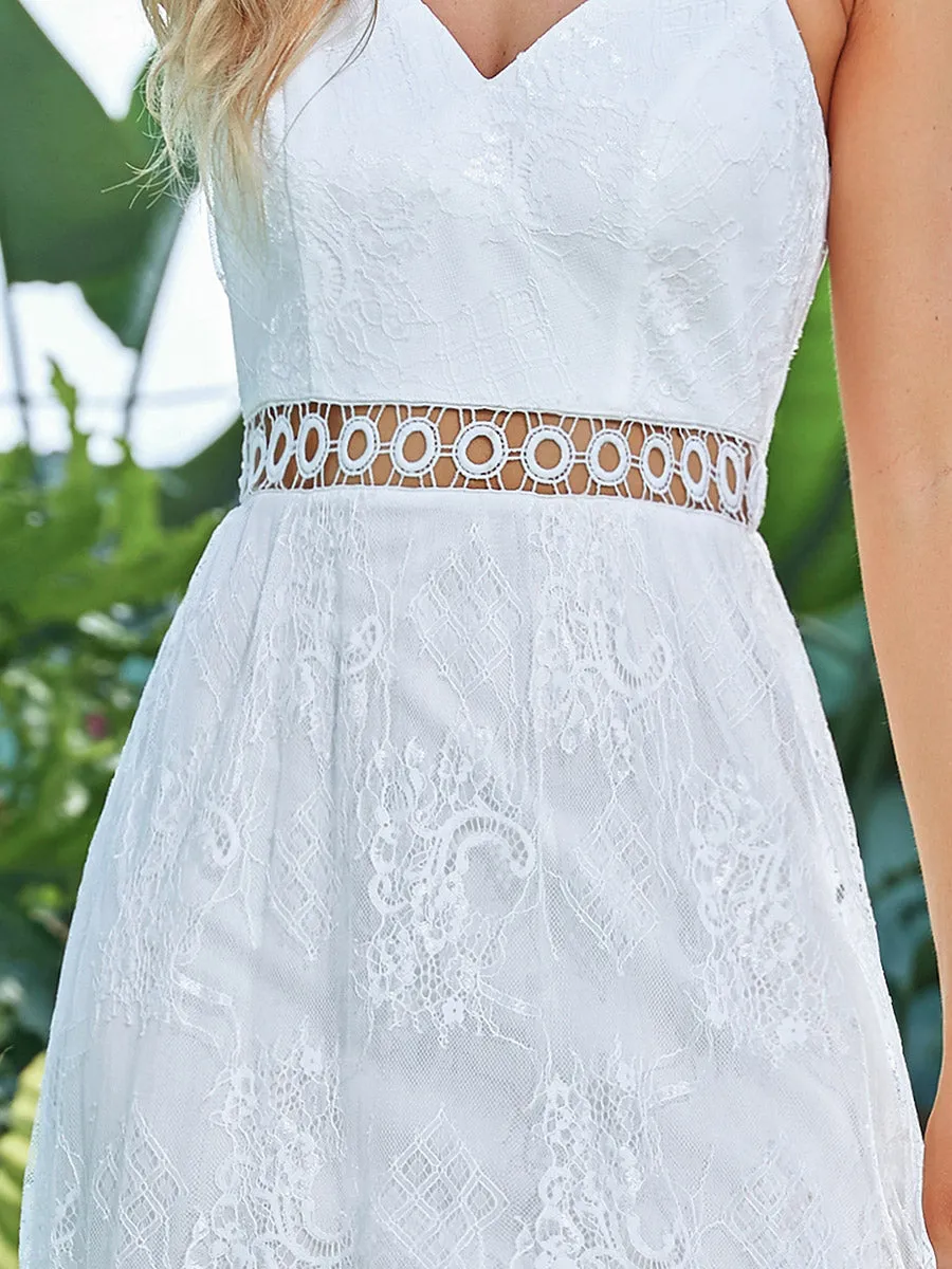 A-line Deep V-neck Wholesale Wedding Dresses