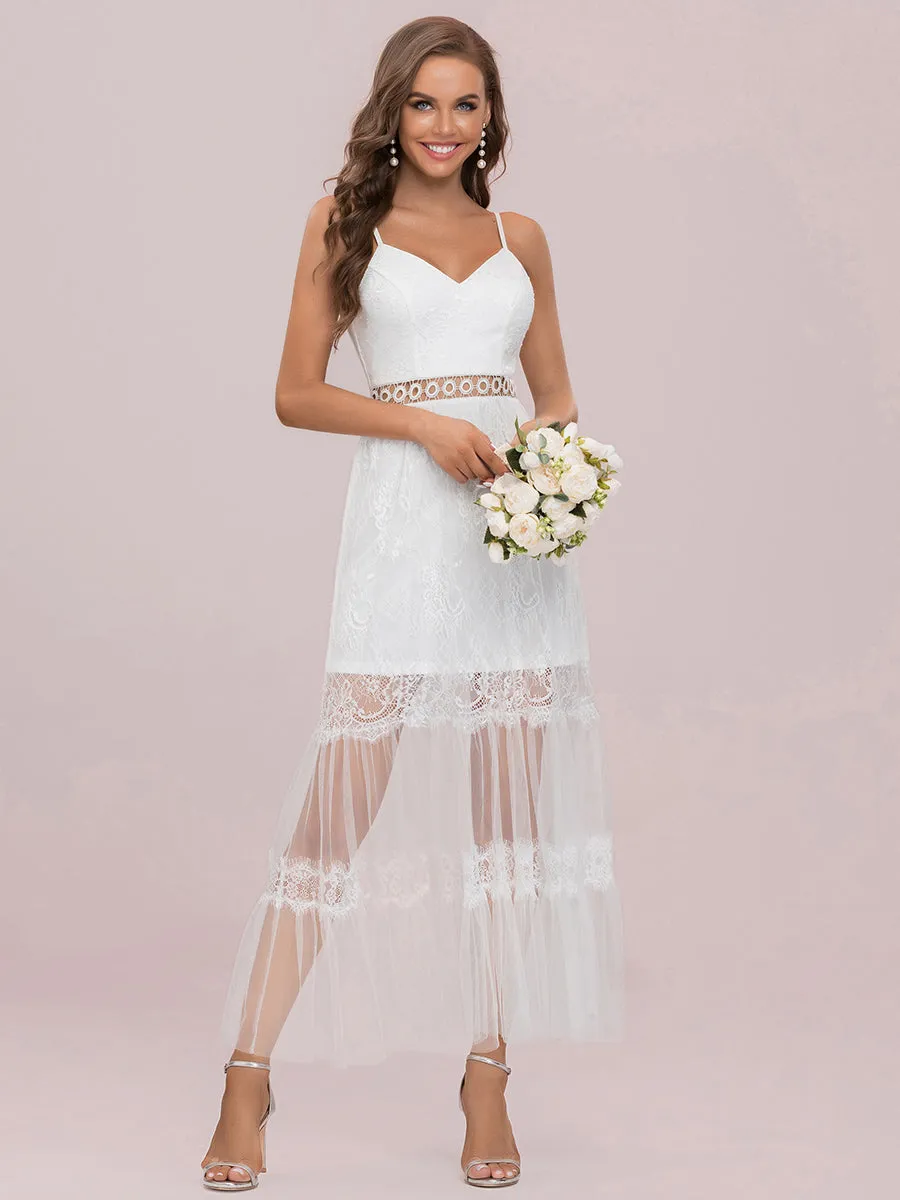 A-line Deep V-neck Wholesale Wedding Dresses