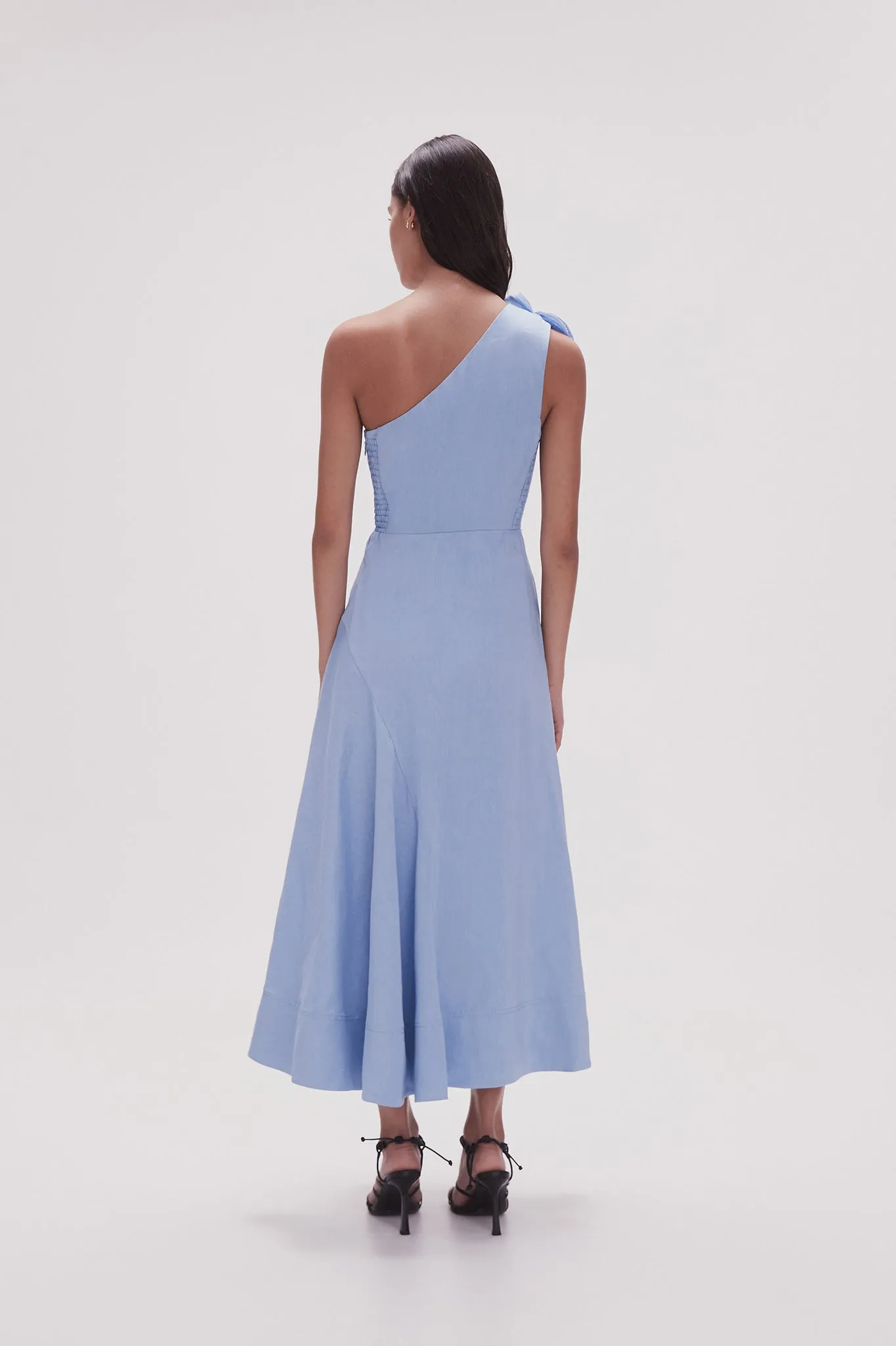 Adelia Ruffle Midi Dress