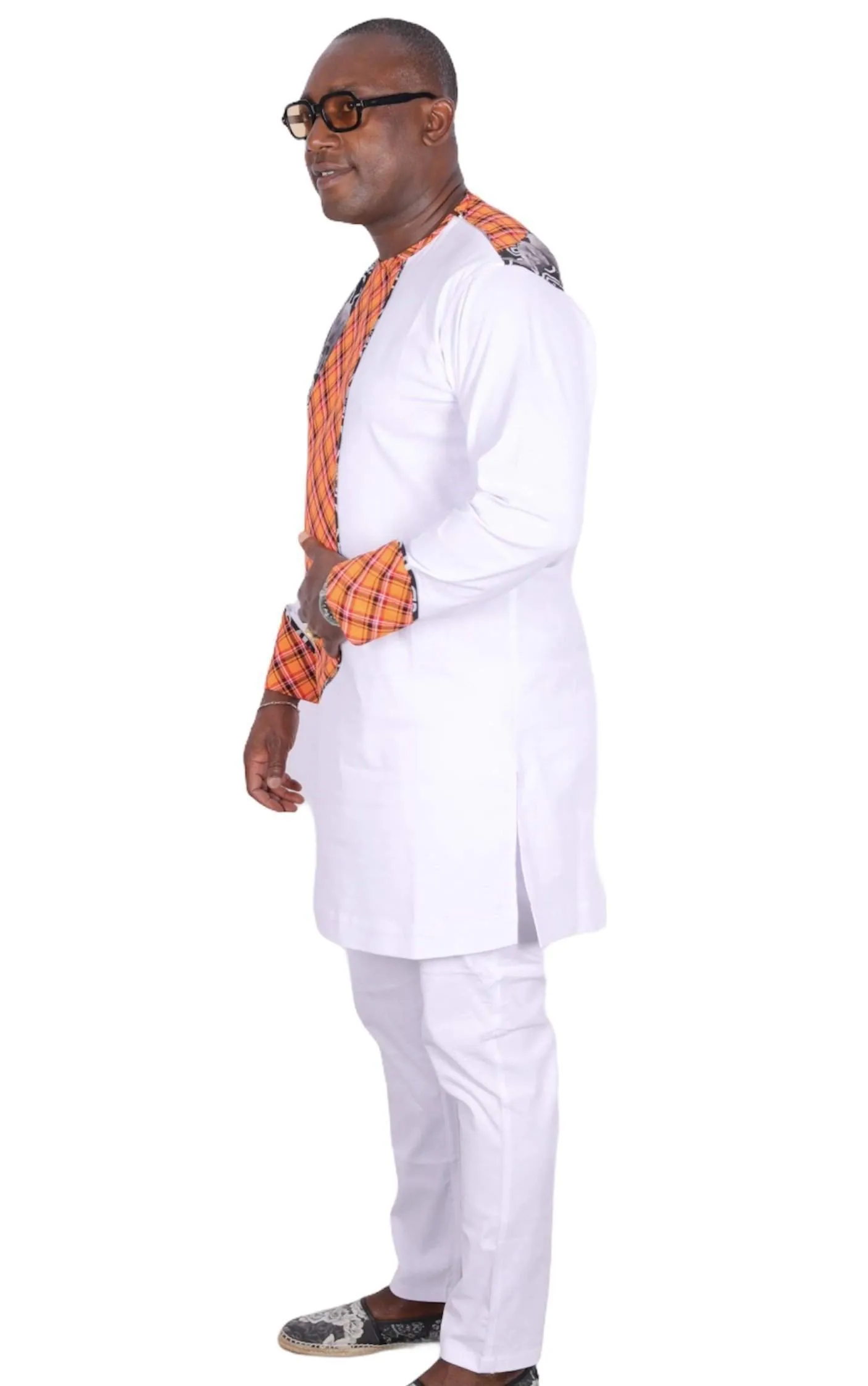 African Senator Style White