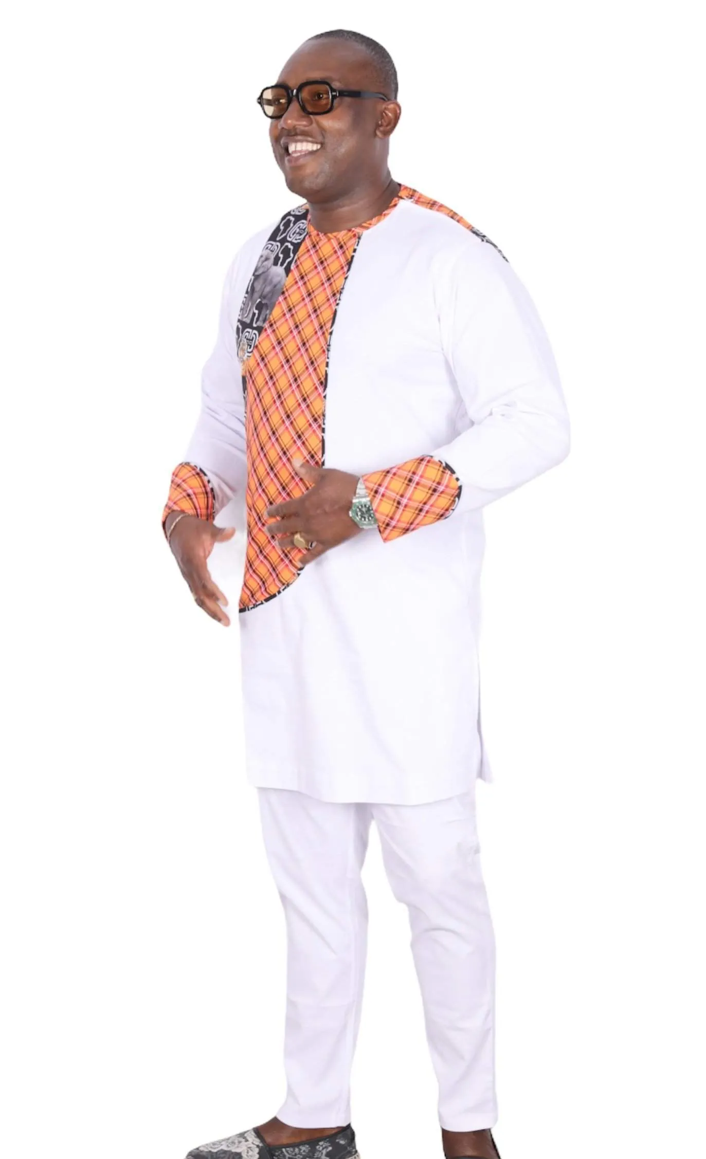 African Senator Style White