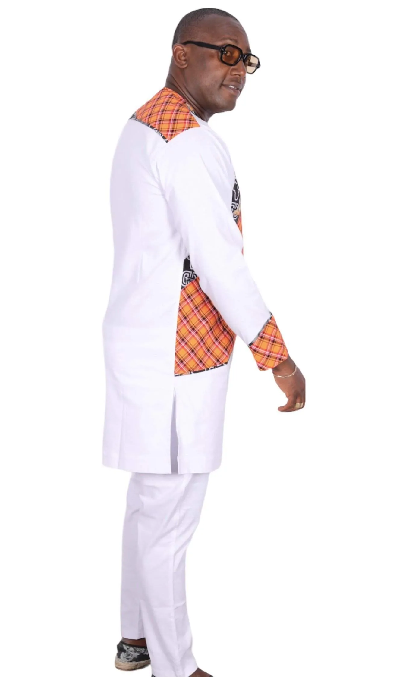 African Senator Style White