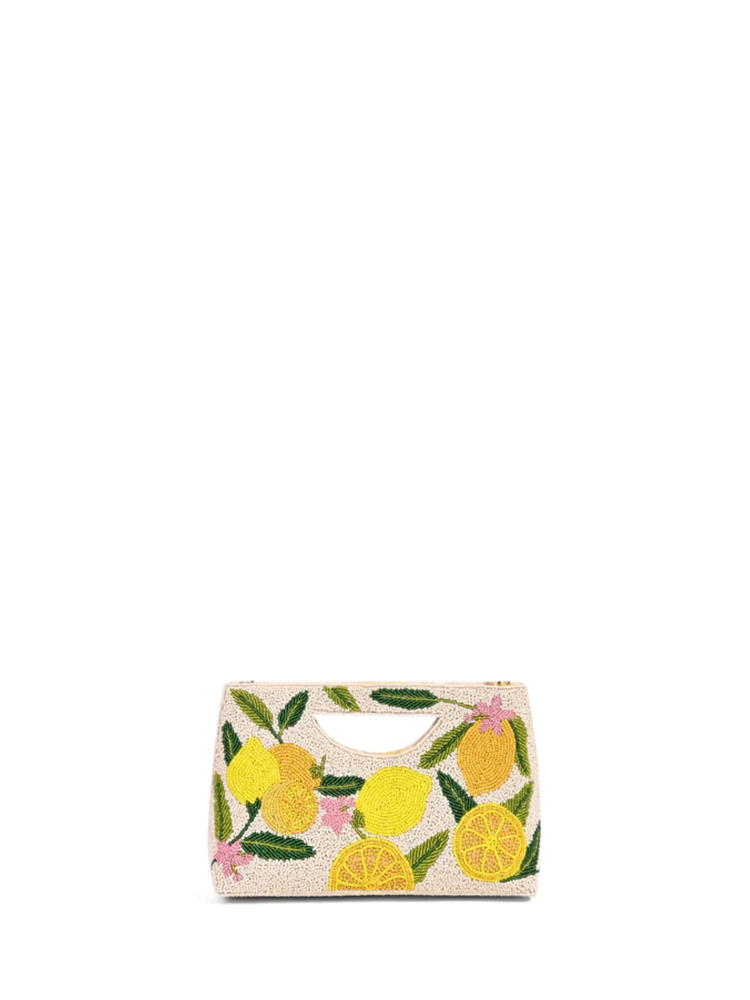 America & Beyond Lemon-Beaded Clutch Bag - Brands We Love