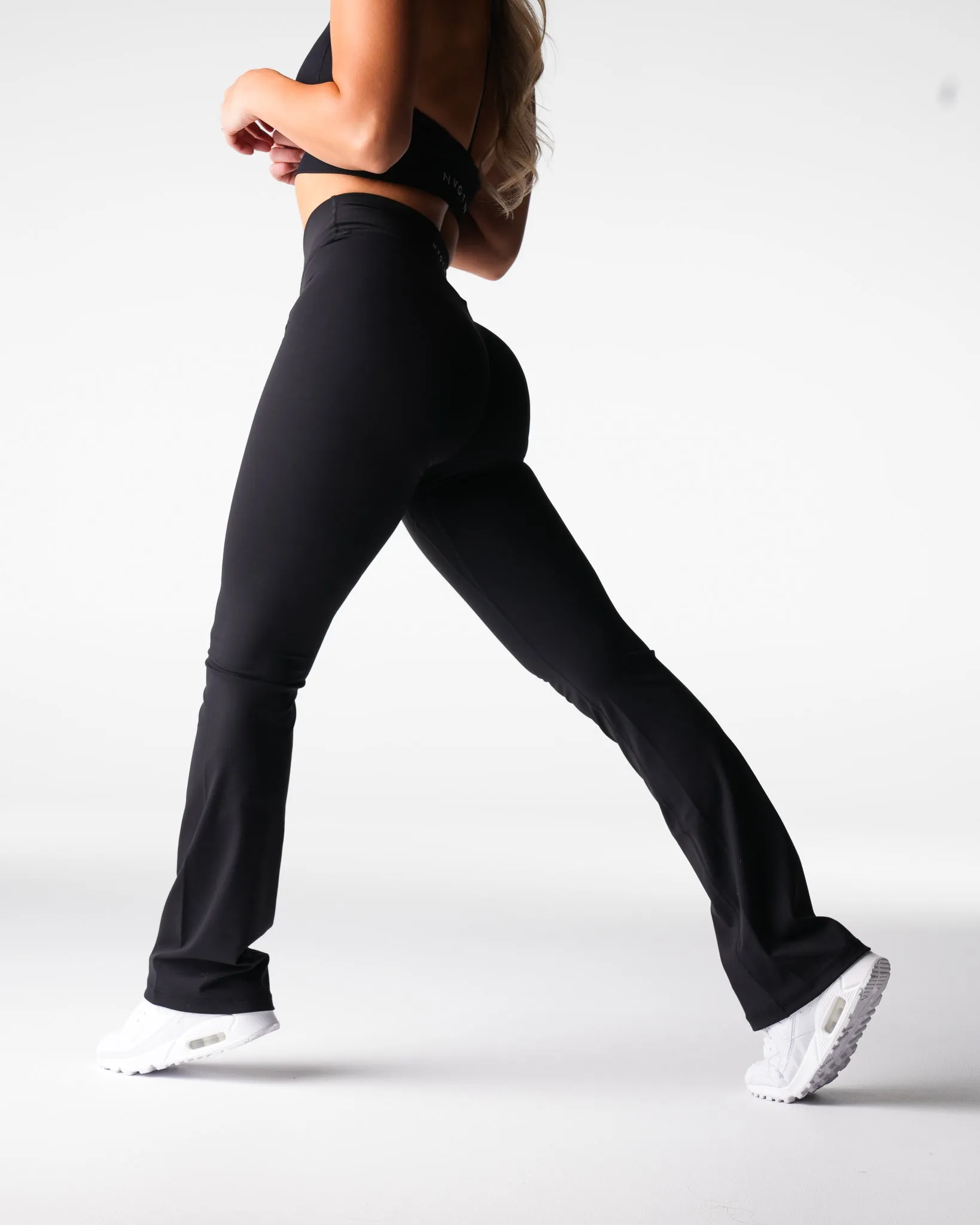 Black Effortless Flare Leggings