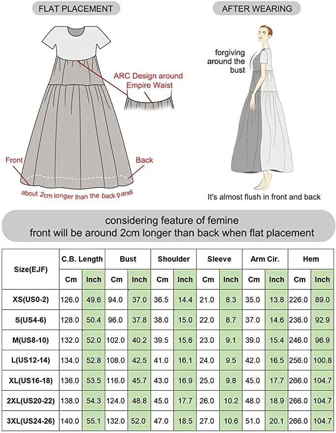 Blue Multi Women Casual Loose Bohemian Floral Dress with Pockets Short Sleeve Long Maxi Summer Beach Swing Dress - Yesno