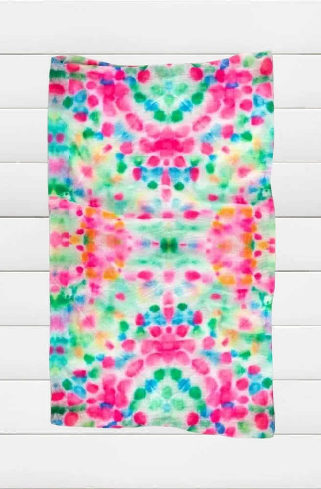 Boho Bandeau Spring Rainbow Tie Dye