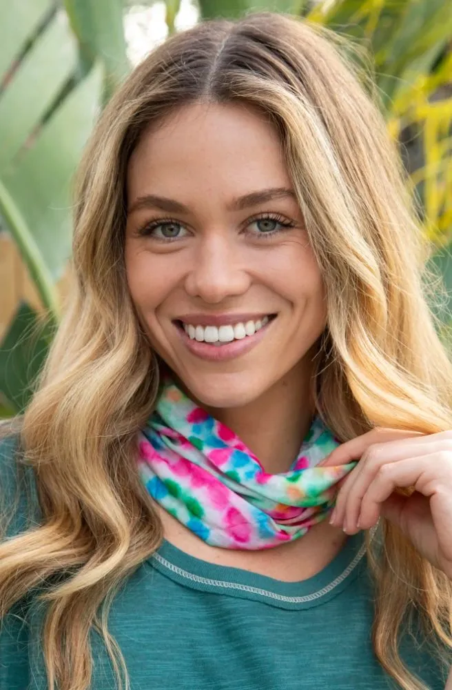 Boho Bandeau Spring Rainbow Tie Dye