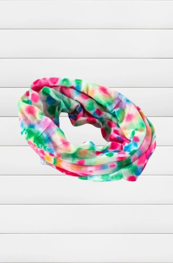 Boho Bandeau Spring Rainbow Tie Dye