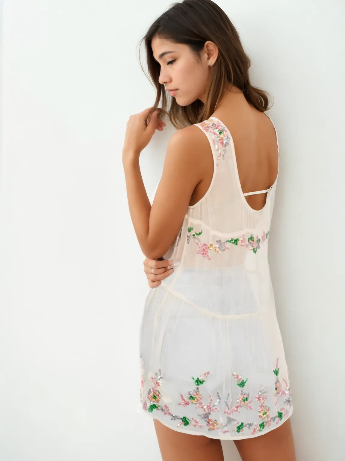 Boho Sequin: Backless Vision Dress