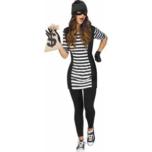 Burglar Babe Costume - Adult Sm/Md (2-8)