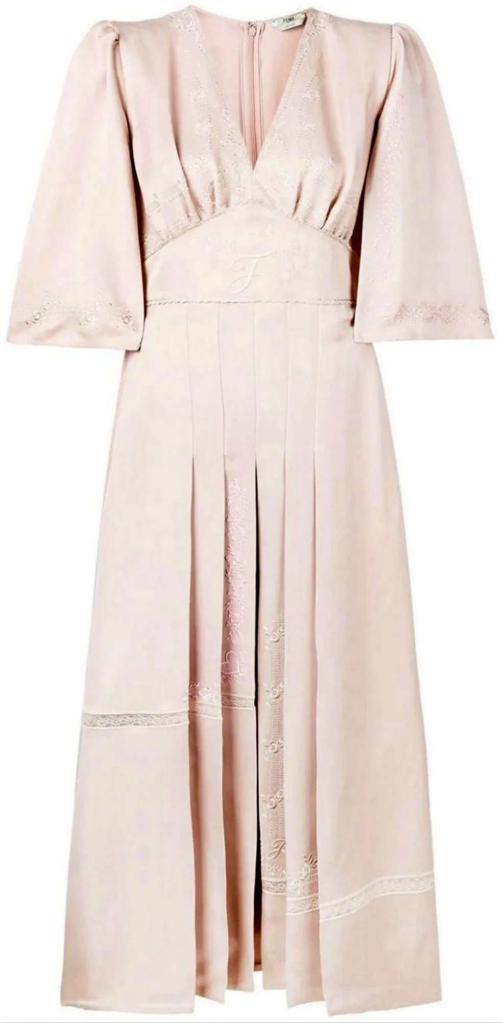 Cape Style Sleeves Dress, Light Pink
