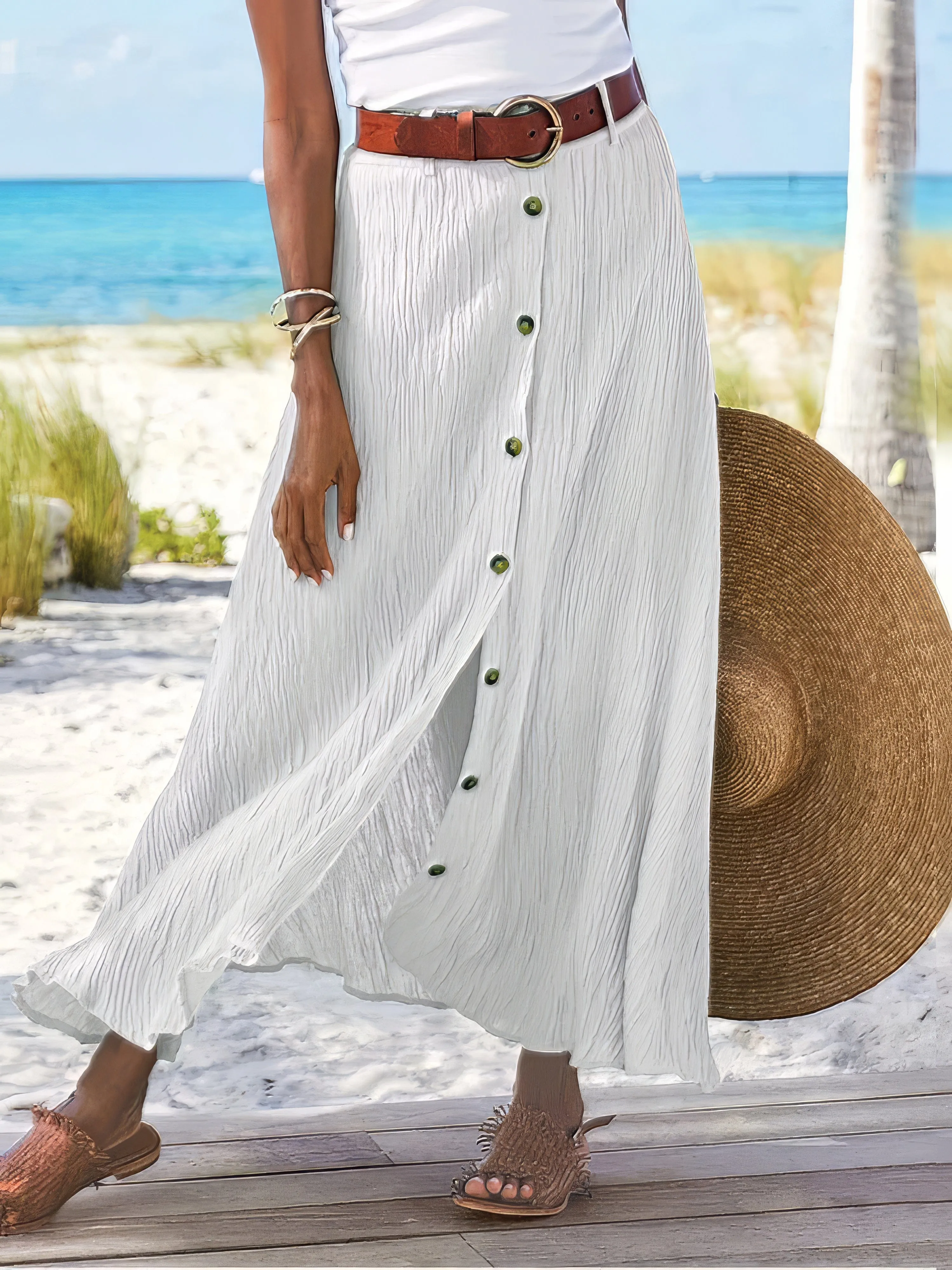 Casual Cotton Skirt