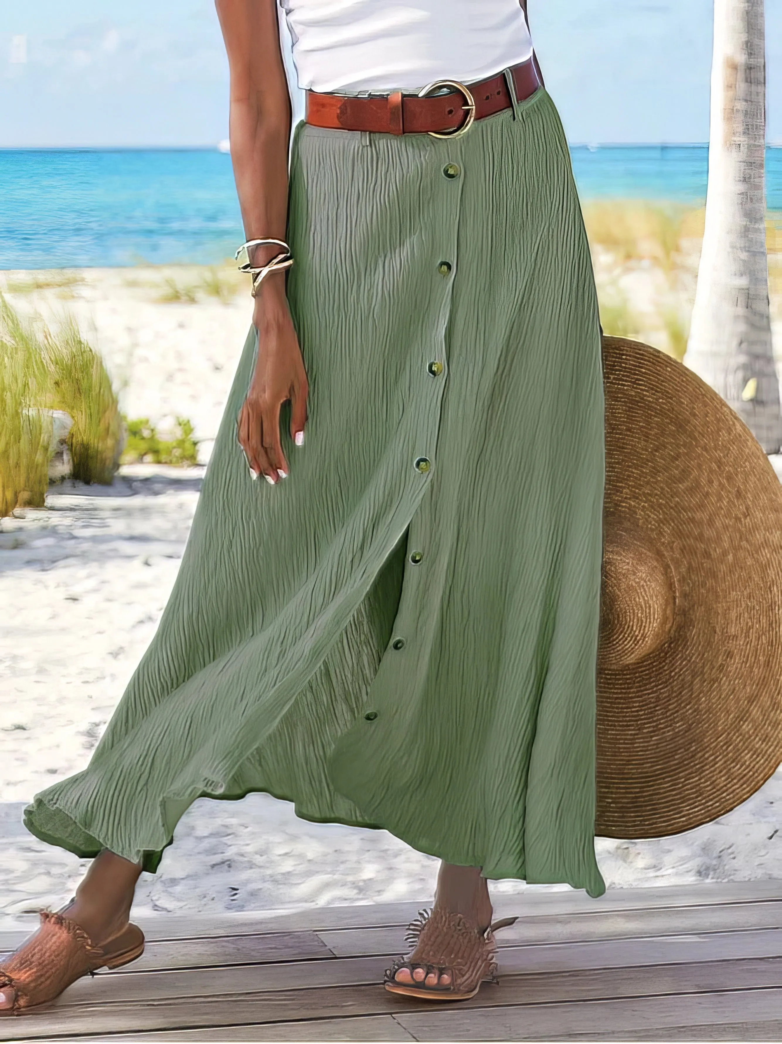 Casual Cotton Skirt