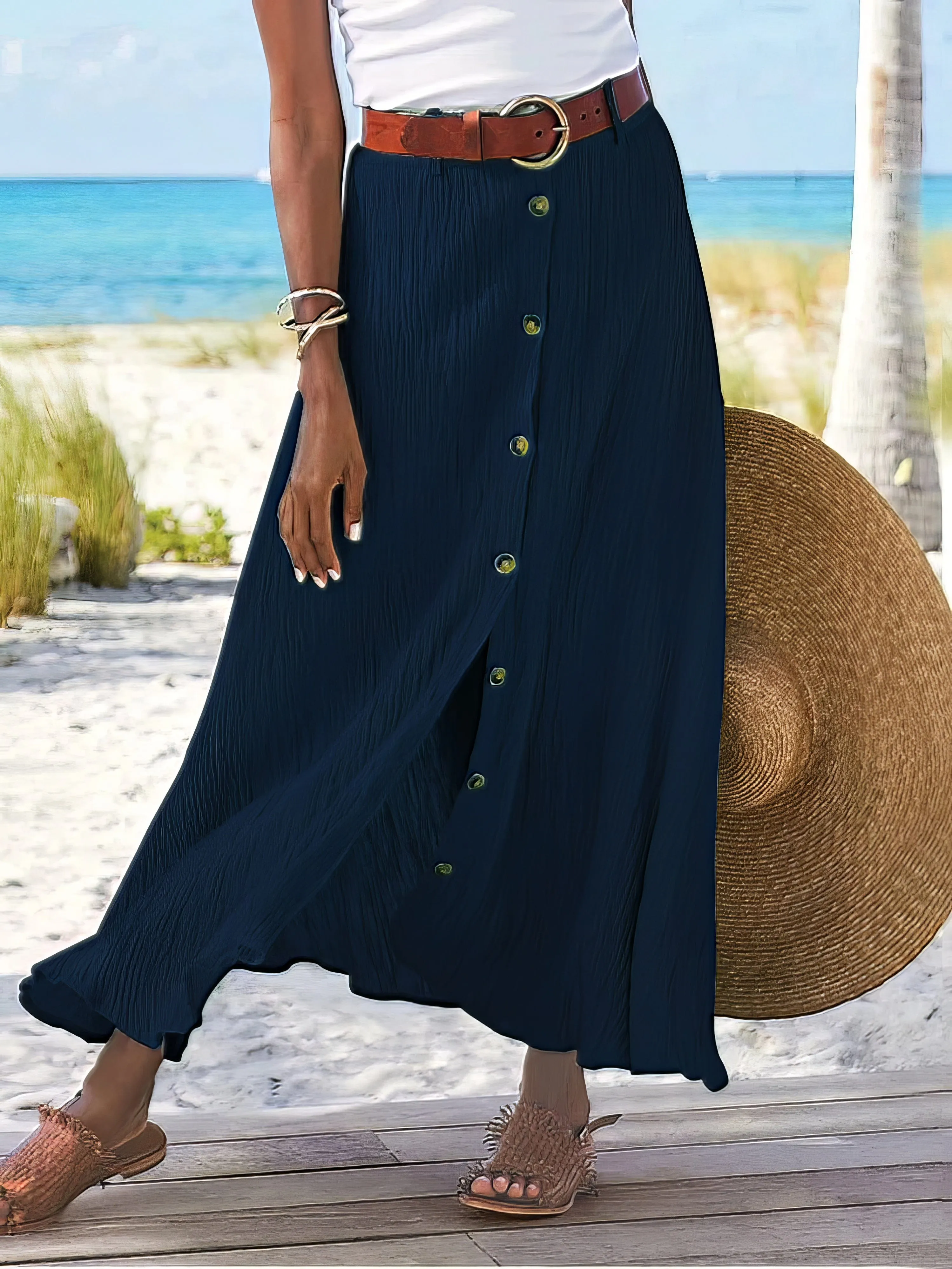 Casual Cotton Skirt
