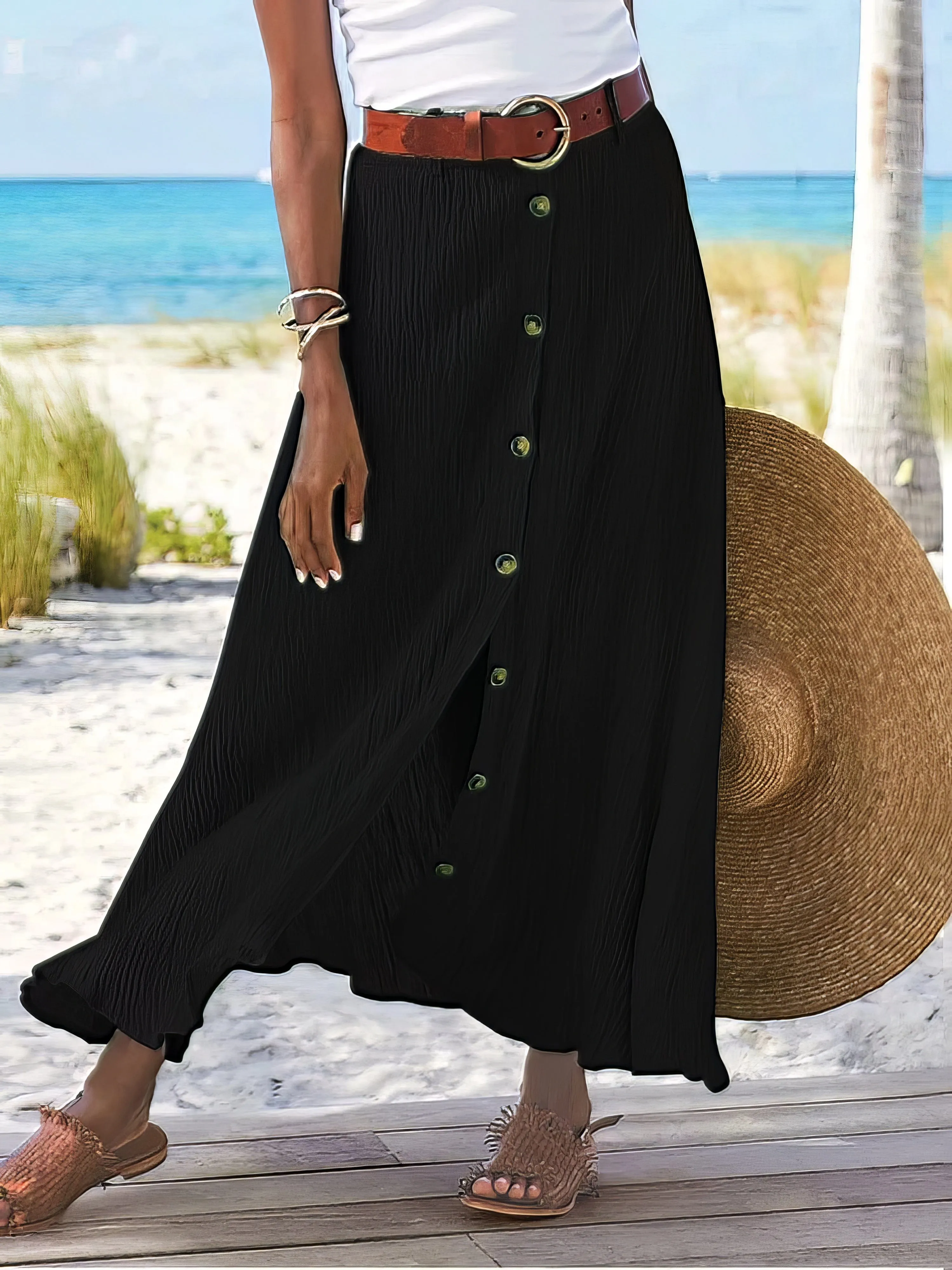 Casual Cotton Skirt