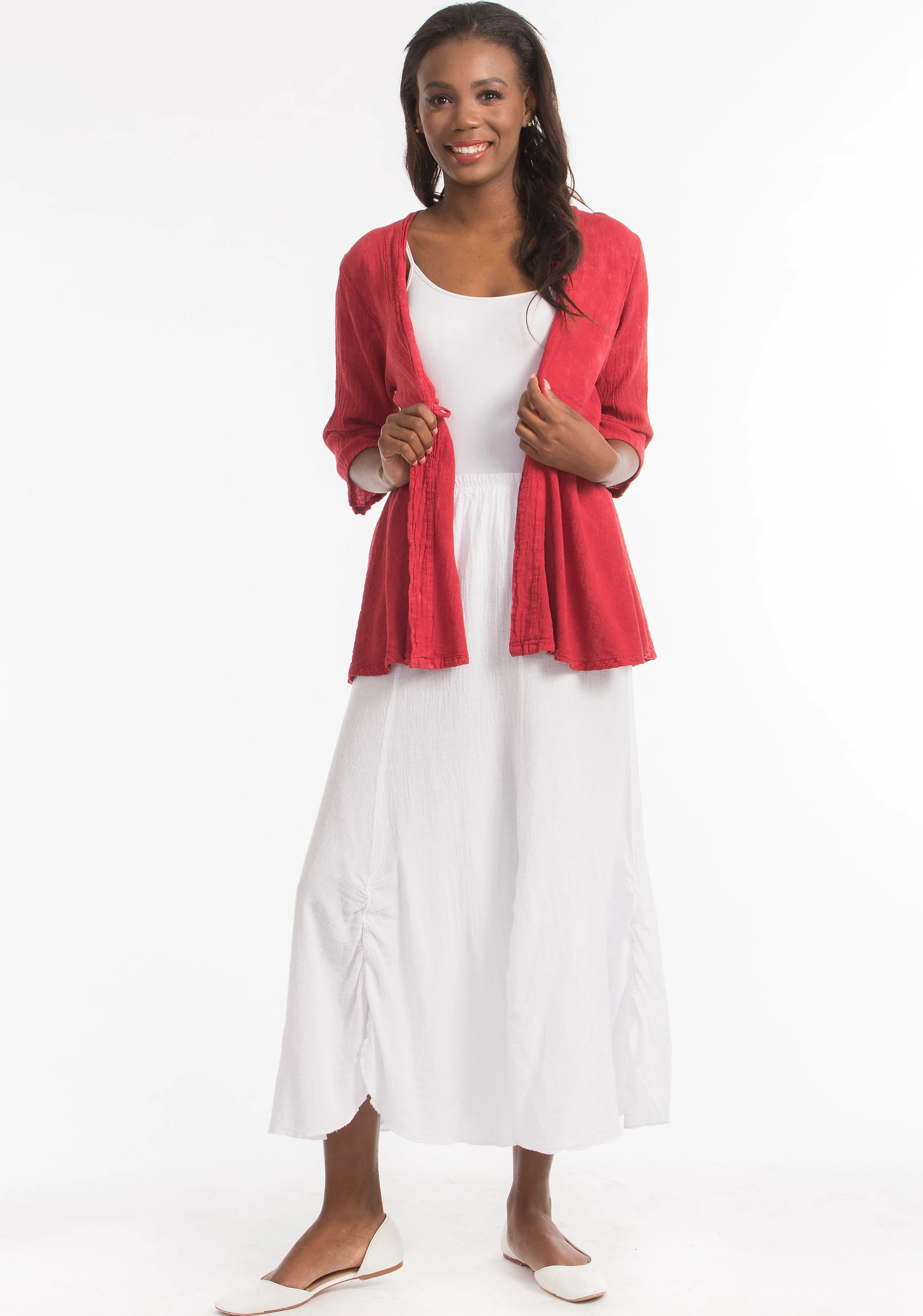 Chinatown Elbow Length Cotton Gauze Jacket