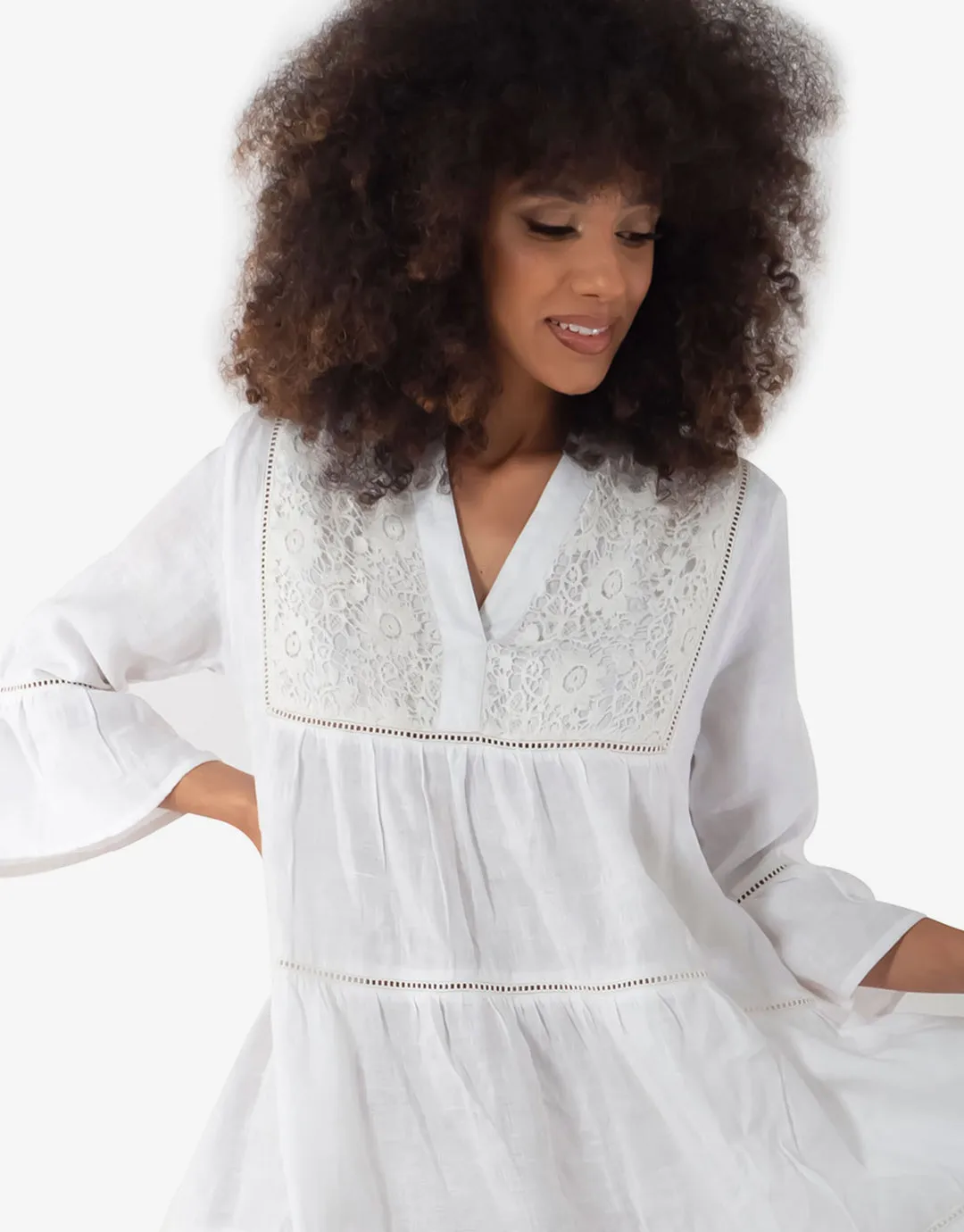 Dalia Dress - White