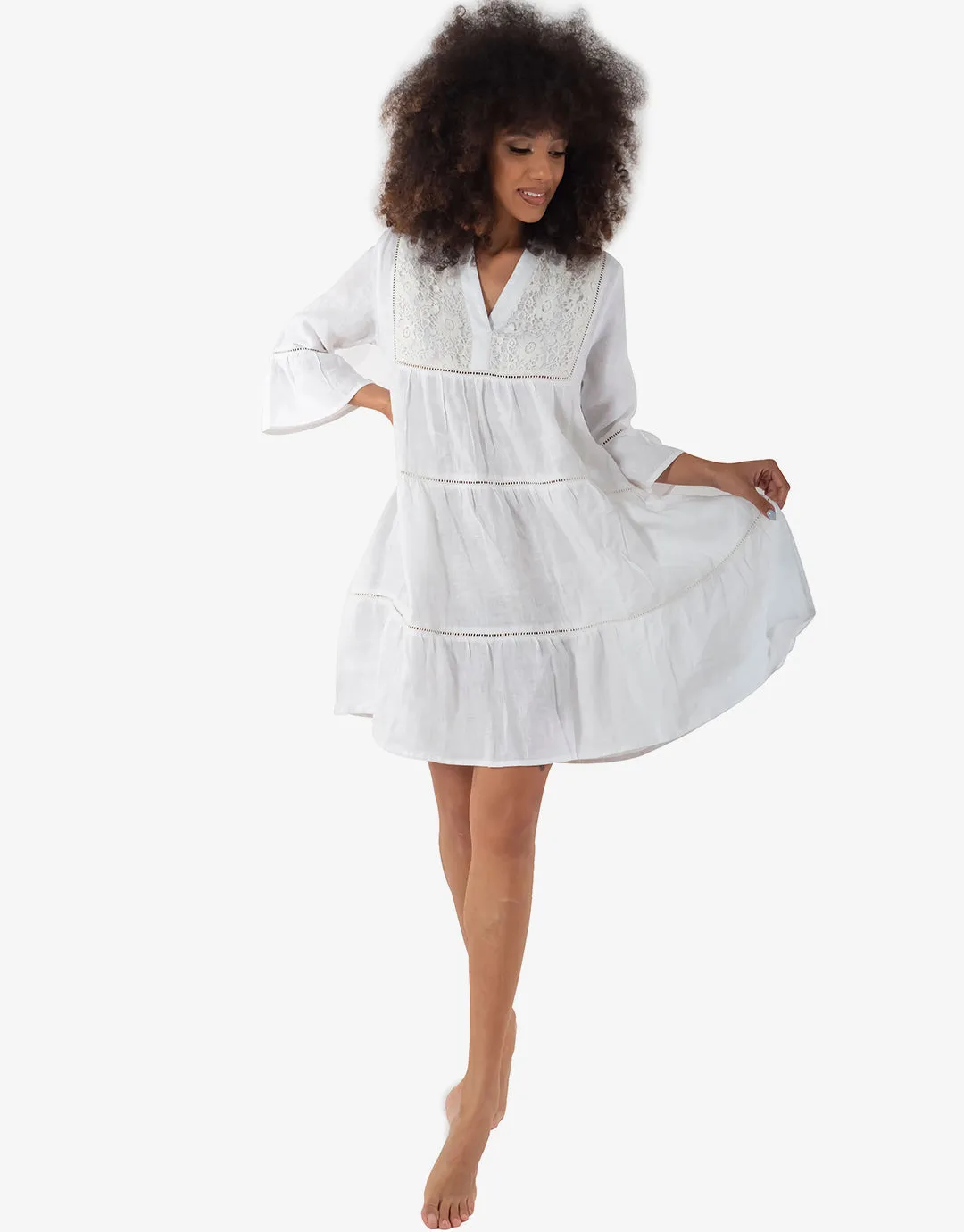 Dalia Dress - White