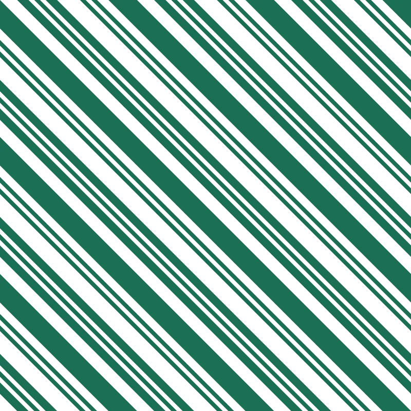 Diagonal Multi Stripe Fabric - Hunter Green