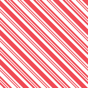 Diagonal Multi Stripe Fabric - Red