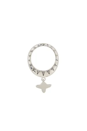 DROP MOTIF RING SILVER PLATED