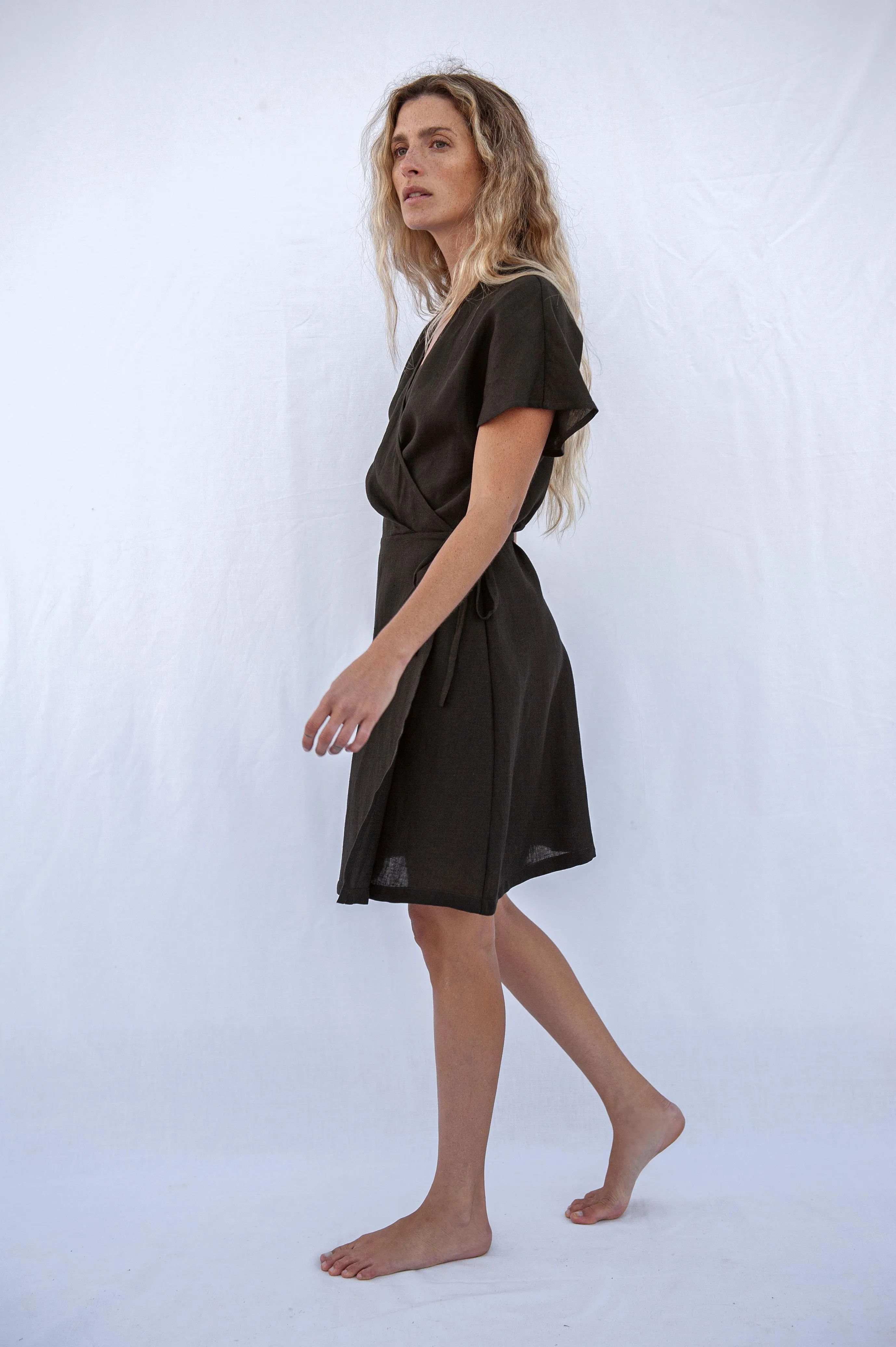Emma Wrapdress Black