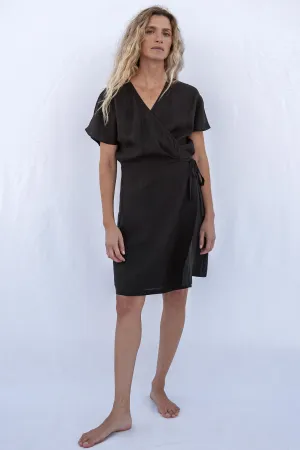 Emma Wrapdress Black