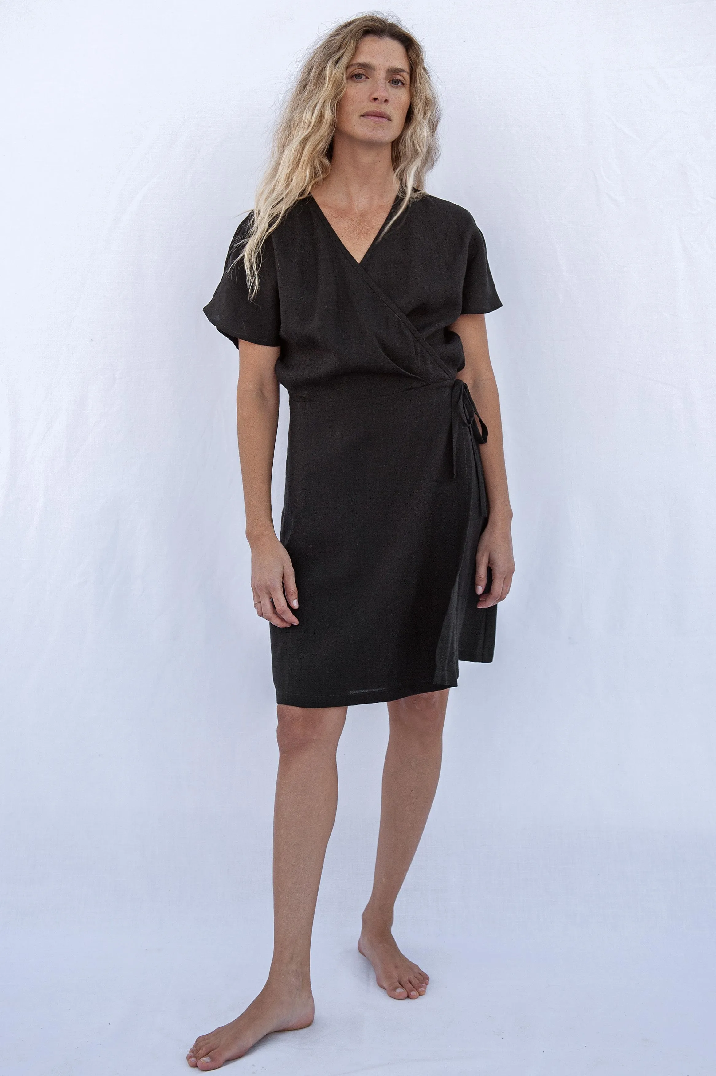 Emma Wrapdress Black