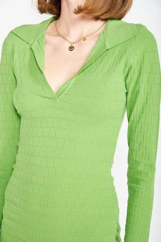 Emory Park | Bodycon Collared Min Dress