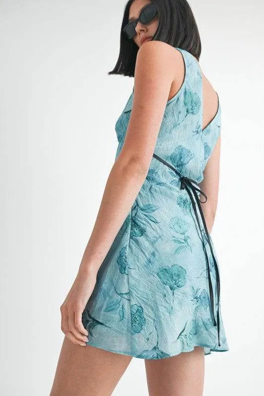 Emory Park Floral V Neck Mini Slip Dress