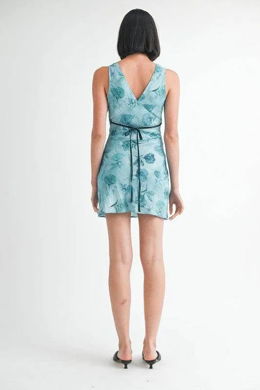 Emory Park Floral V Neck Mini Slip Dress