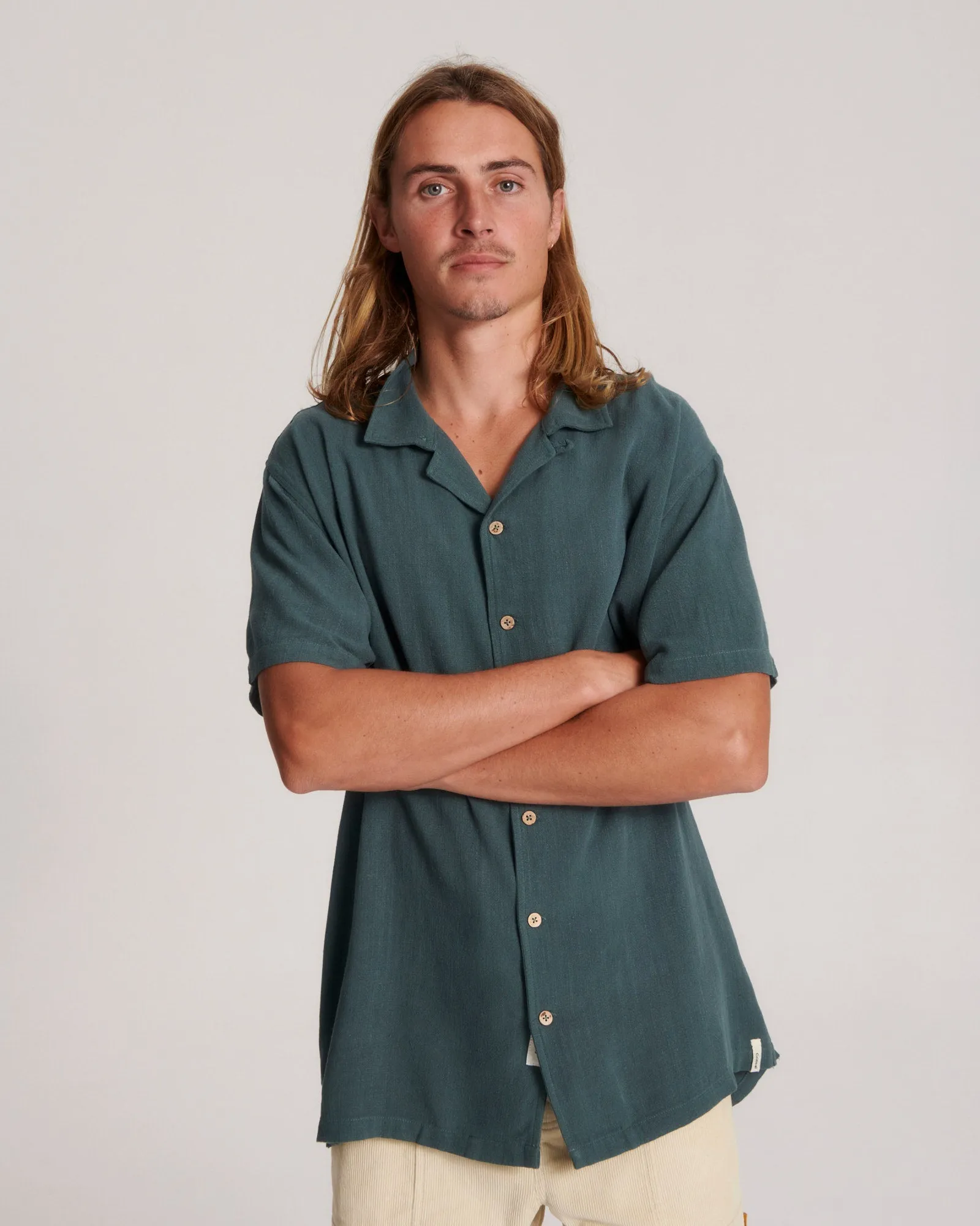 Ernie Ss Resort Shirt - Green