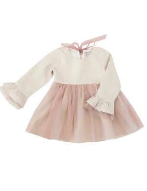 Ever After Linen Tutu Dress - Ivory Blush
