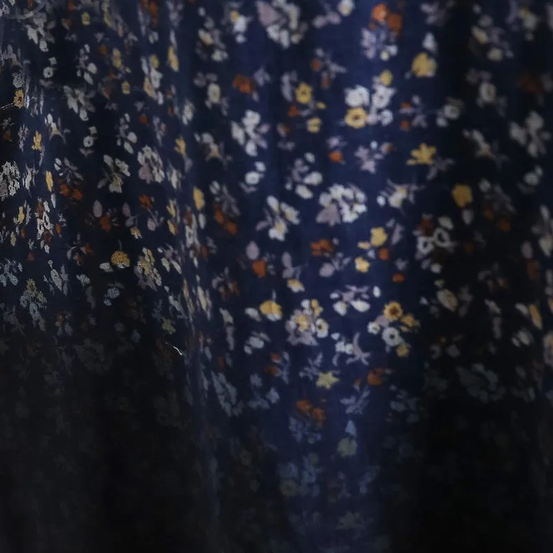 Floral Gradient Cotton and Linen Dress  | Zen