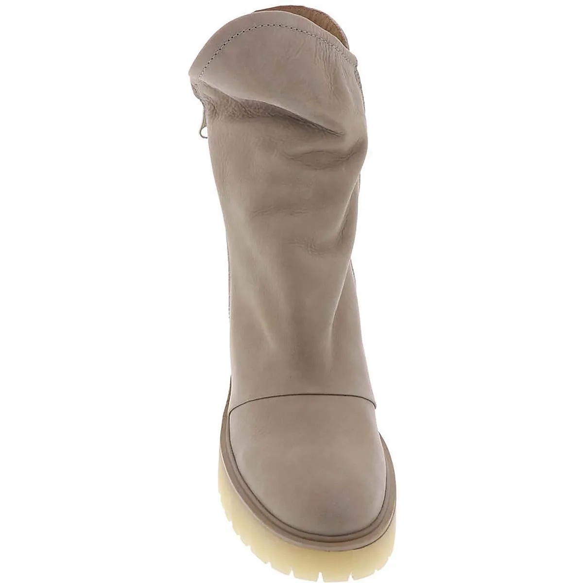 Free People Womens Jack Zip Leather Block Heel Ankle Boots