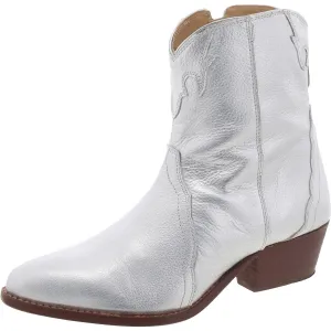 Free People Womens Leather Block Heel Cowboy, Western Boots