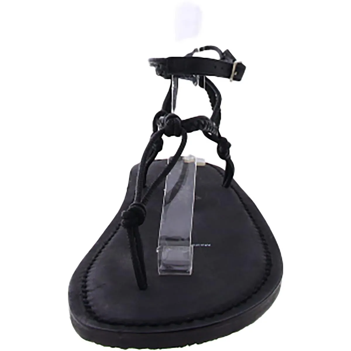 Free People Womens Leather Braided Thong Sandals