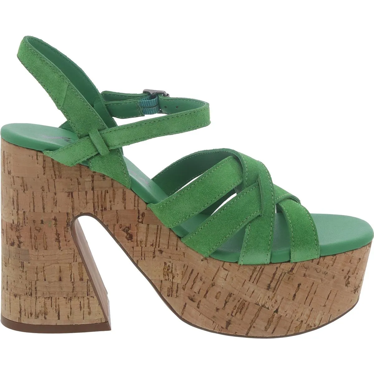 Free People Womens Lisbon MJ Suede Strappy Platform Sandals