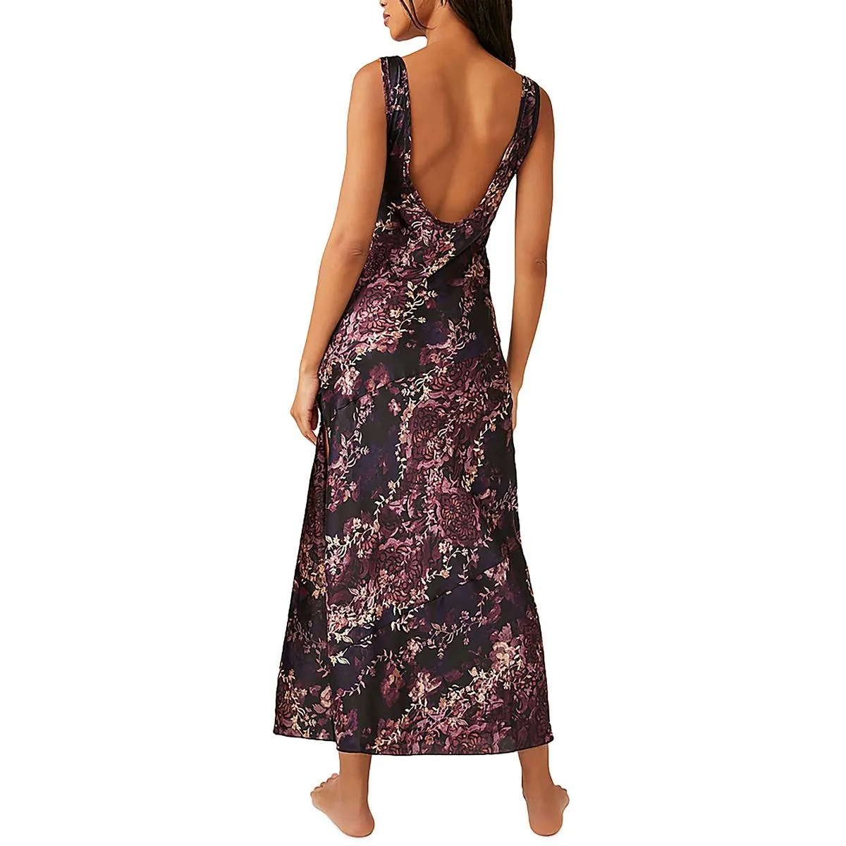 Free People Womens Party Long Slip Dress