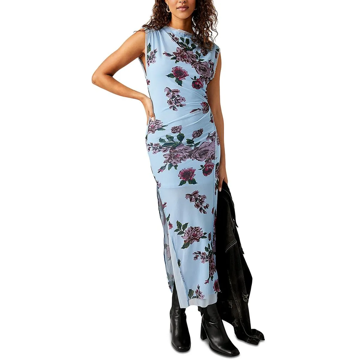 Free People Womens Semi-Formal Midi Bodycon Dress