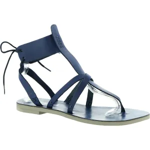 Free People Womens Vacation Day Wrap Faux Leather Flat Gladiator Sandals