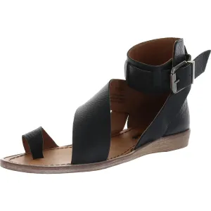 Free People Womens Vale Leather Ankle Strappy Sandals