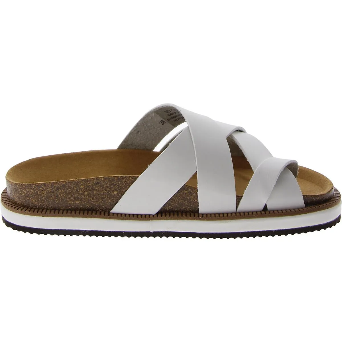 Free People Womens Ventura Leather Strappy Footbed Sandals