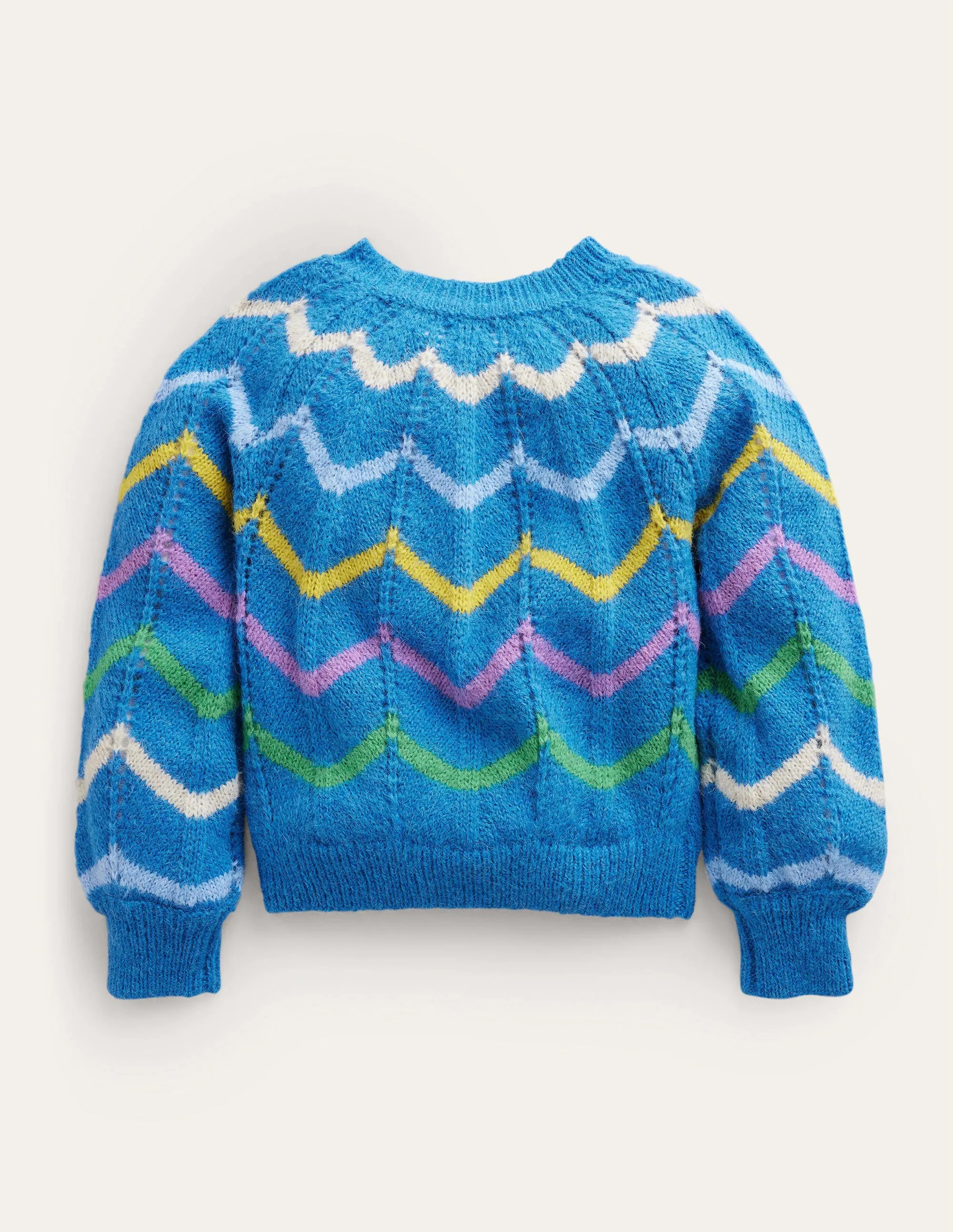 Fun Jumper-Blue Scallop Stripe