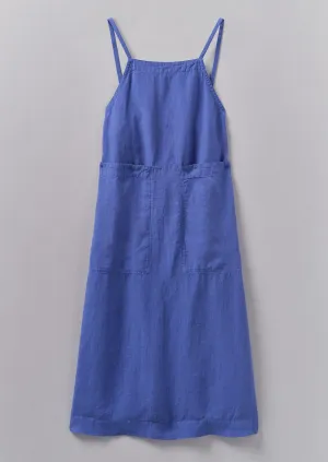 Garment Dyed Linen Apron Dress | Bilberry