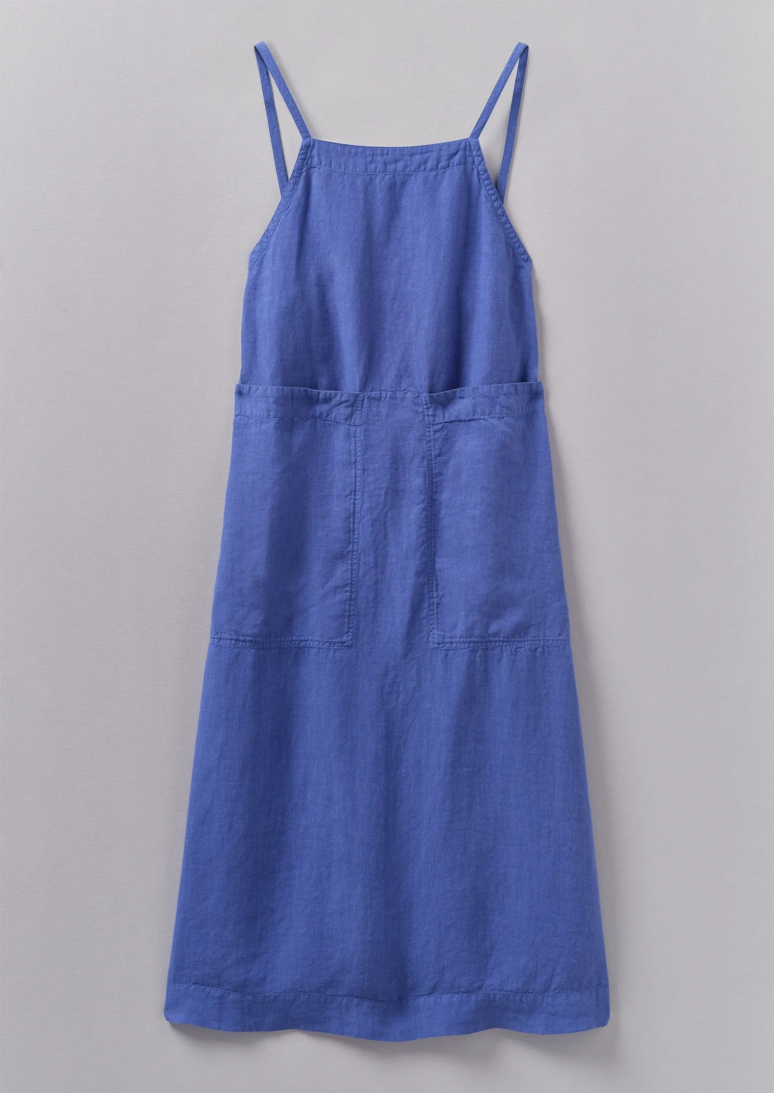 Garment Dyed Linen Apron Dress | Bilberry